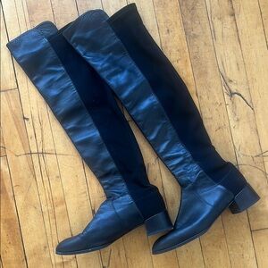 Stewart Weitzman Black Over-the-Knee Boots